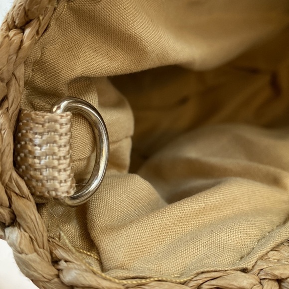 Daisy Embellished Raffia Straw Convertible Crossbody Bag - Picture 10 of 14